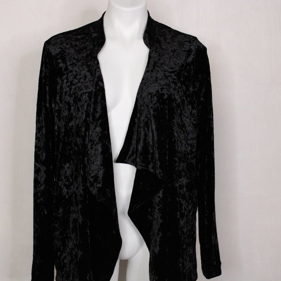 NWT Bobeau Velvet Open Cardigan Sweater - Picture 2 of 9